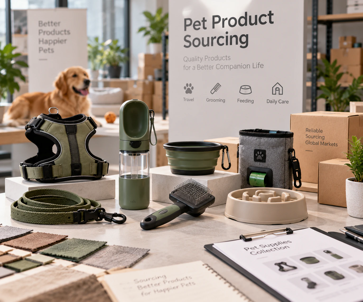Pet product sourcing examples from China